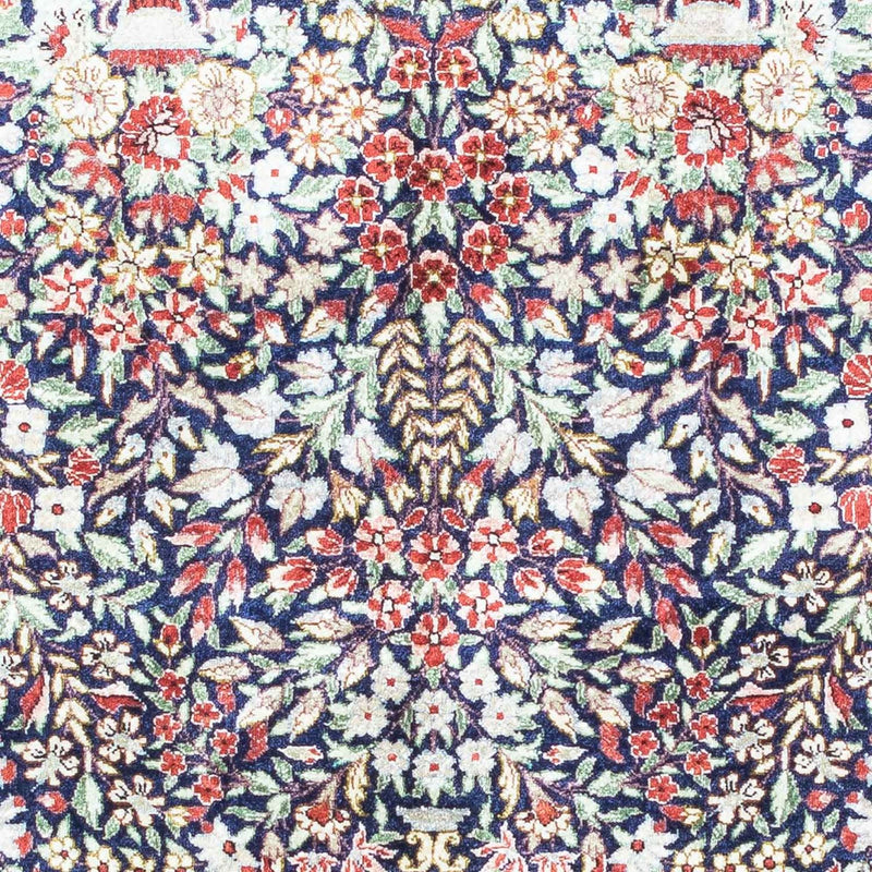 Alfombra persa - Ghom - 120 x 78 cm - azul oscuro