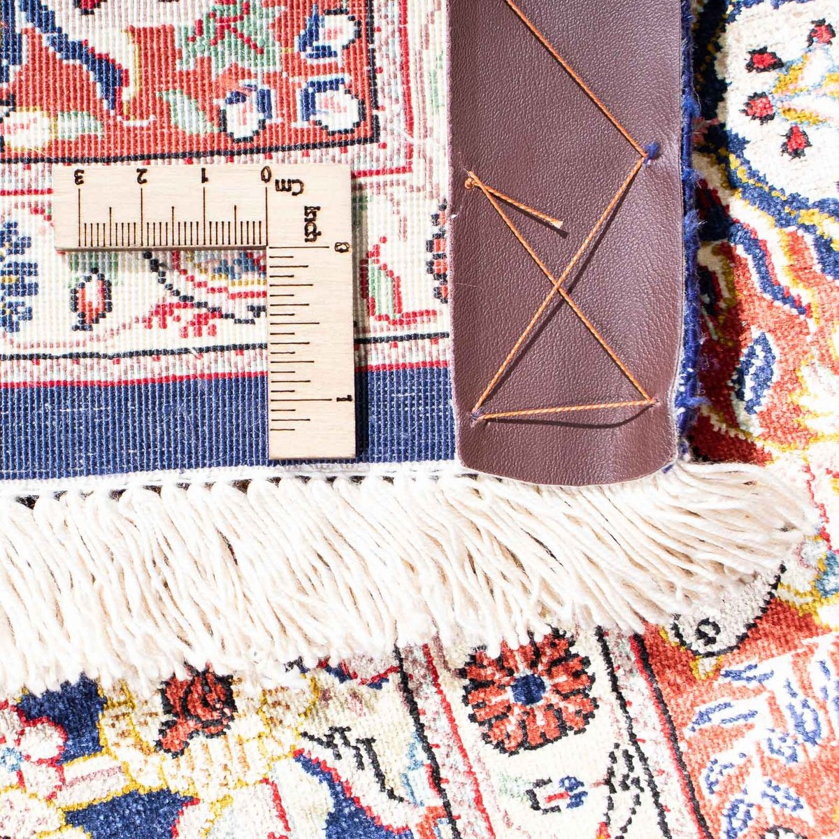 Alfombra persa - Ghom - 147 x 104 cm - azul oscuro