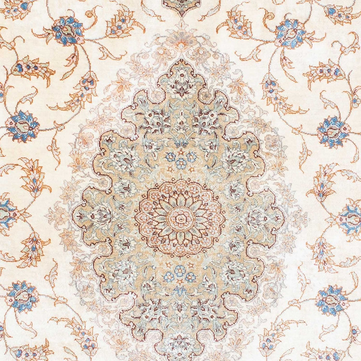 Alfombra persa - Ghom - 150 x 88 cm - beige