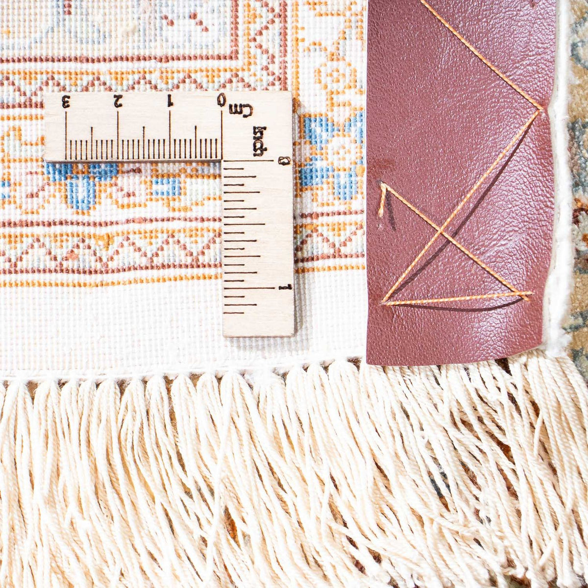 Alfombra persa - Ghom - 150 x 88 cm - beige