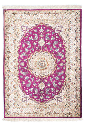Alfombra persa - Ghom - 146 x 102 cm - púrpura
