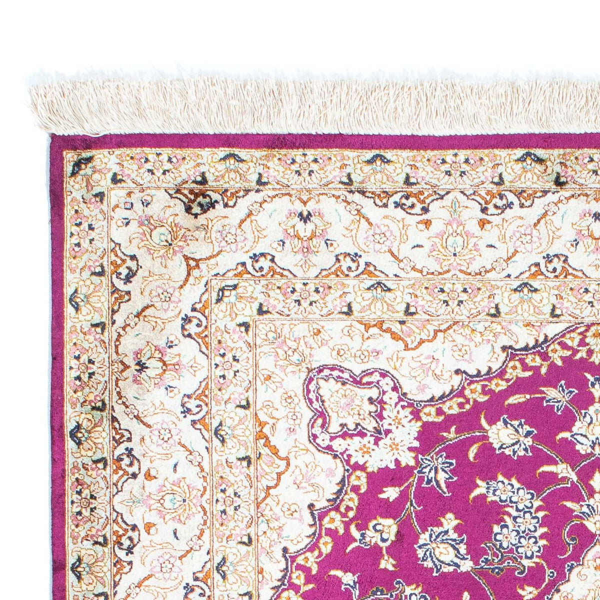 Alfombra persa - Ghom - 146 x 102 cm - púrpura