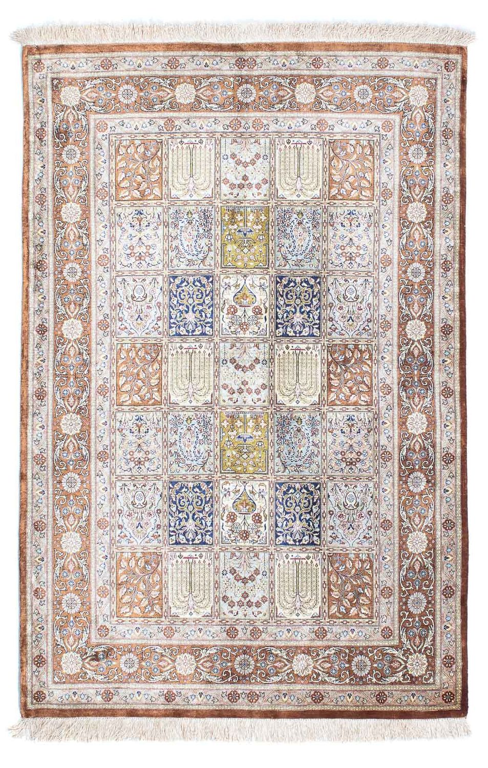 Alfombra persa - Ghom - 148 x 100 cm - multicolor