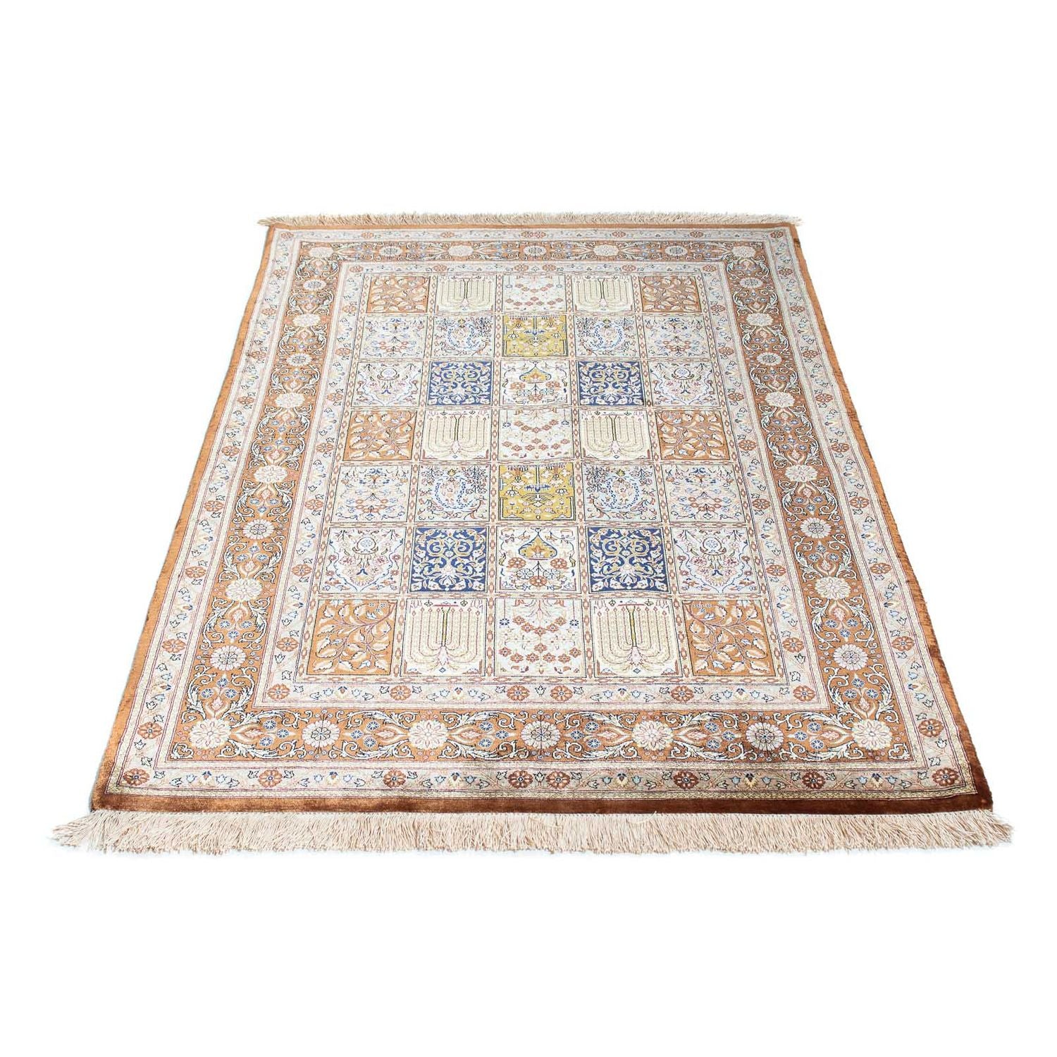 Alfombra persa - Ghom - 148 x 100 cm - multicolor