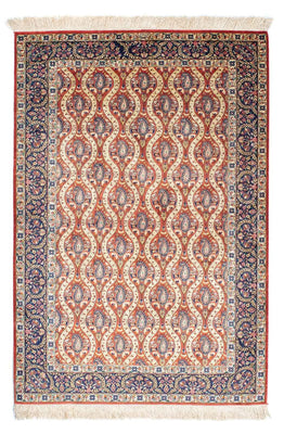 Alfombra persa - Ghom - 150 x 98 cm - rojo