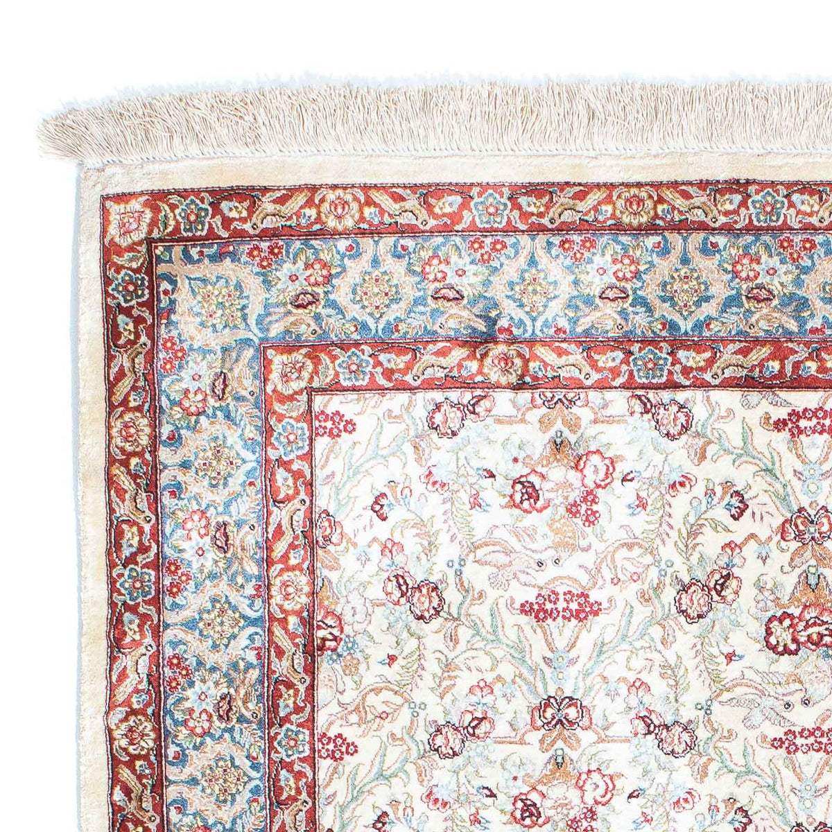 Alfombra persa - Ghom - 157 x 99 cm - beige
