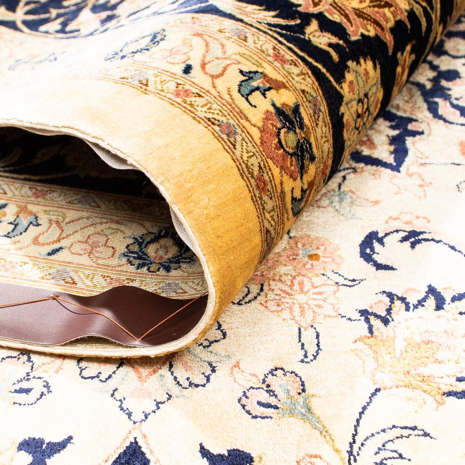Alfombra persa - Ghom - 297 x 194 cm - beige