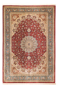 Alfombra persa - Ghom - 296 x 198 cm - rojo oscuro