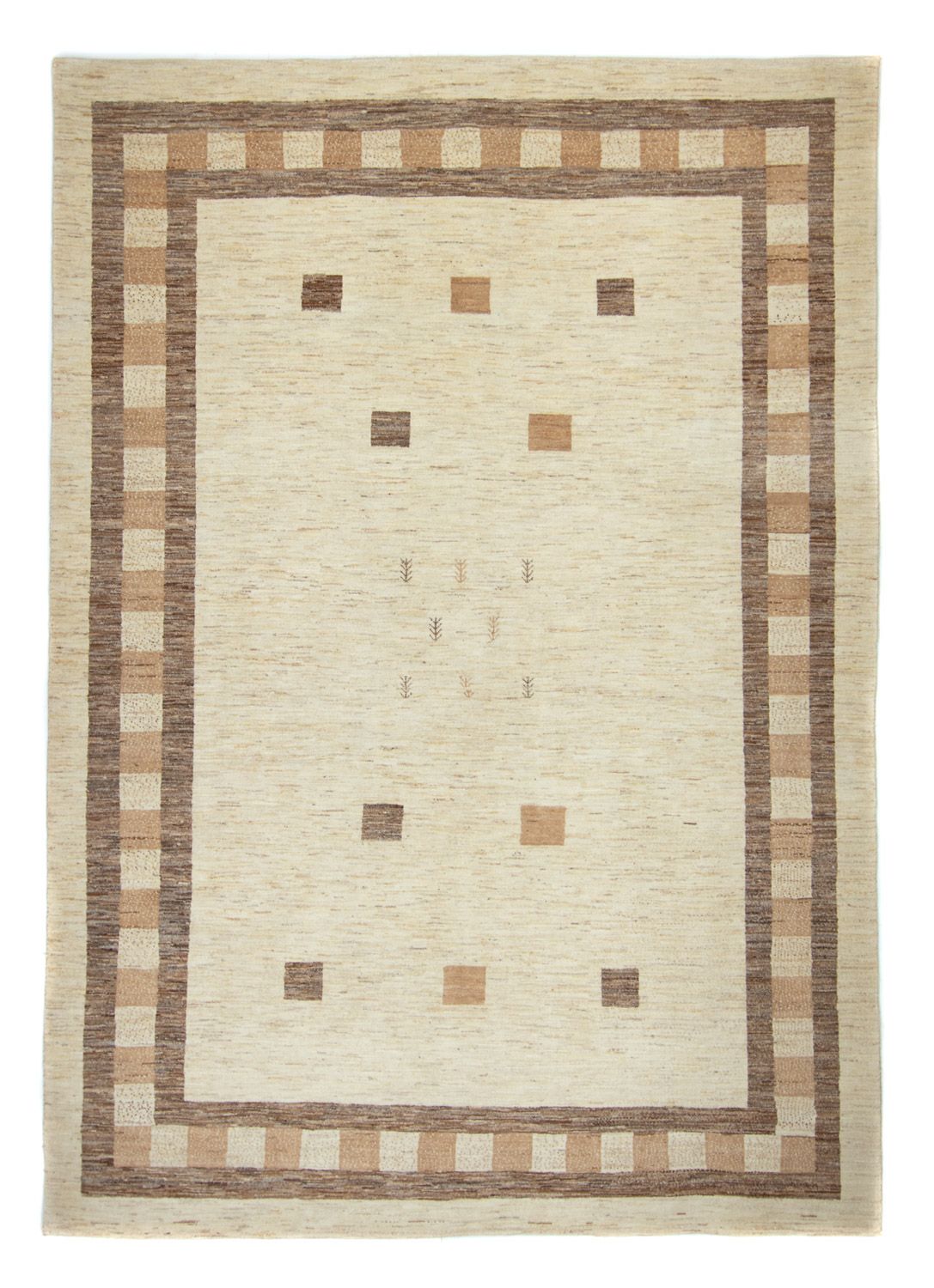 Alfombra Gabbeh - Loribaft Persa - 286 x 202 cm - beige