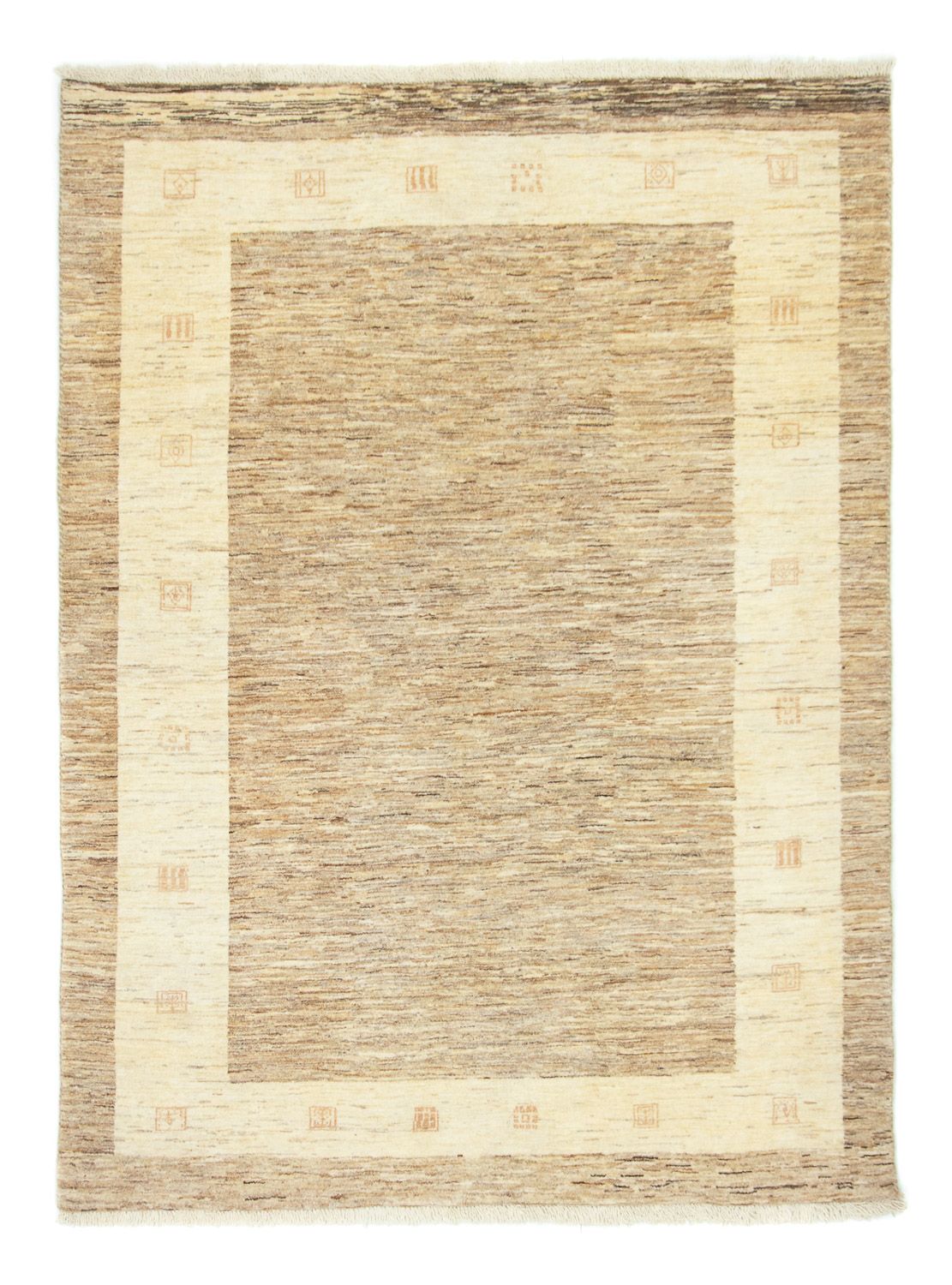 Alfombra Gabbeh - Loribaft Persa - 194 x 141 cm - beige