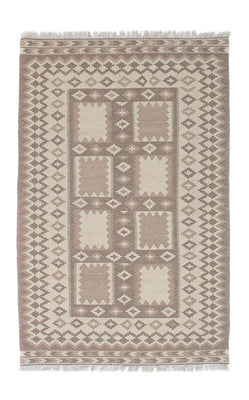 Alfombra Kelim - Oriental - 190 x 120 cm - gris claro