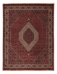 Alfombra persa - Bidjar - 253 x 202 cm - rojo oscuro