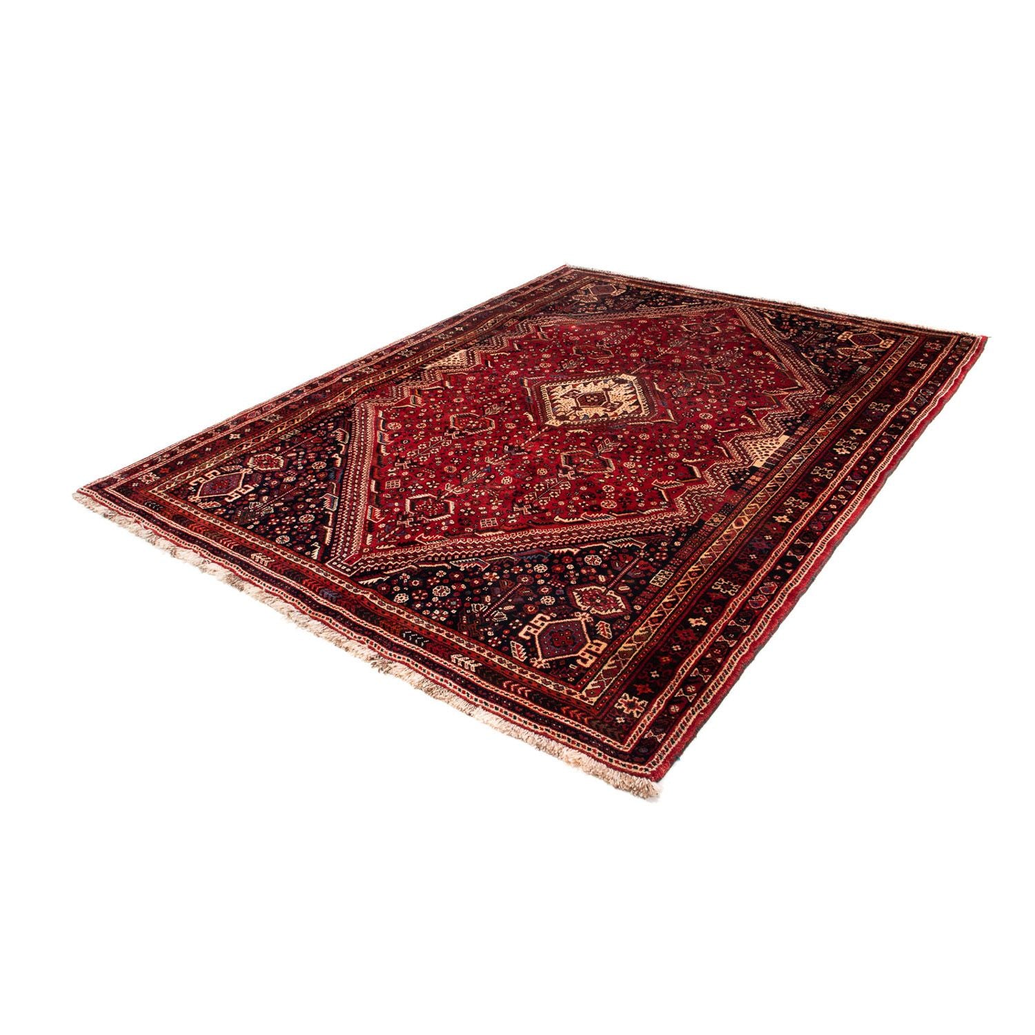Alfombra persa - Nómada - 267 x 192 cm - rojo oscuro