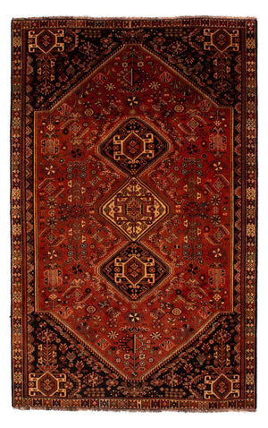 Alfombra persa - Nómada - 290 x 185 cm - rojo oscuro