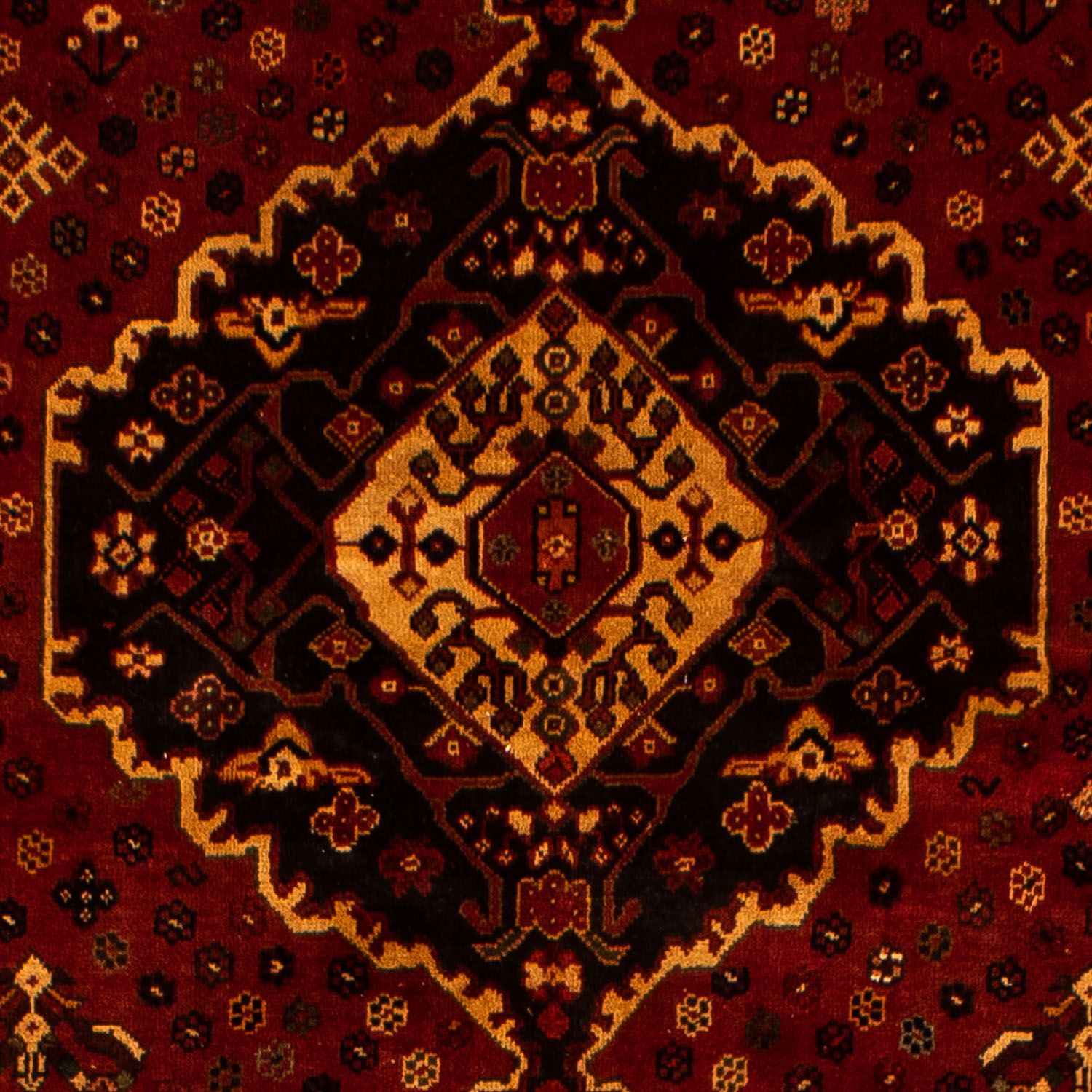 Alfombra persa - Nómada - 307 x 206 cm - rojo oscuro