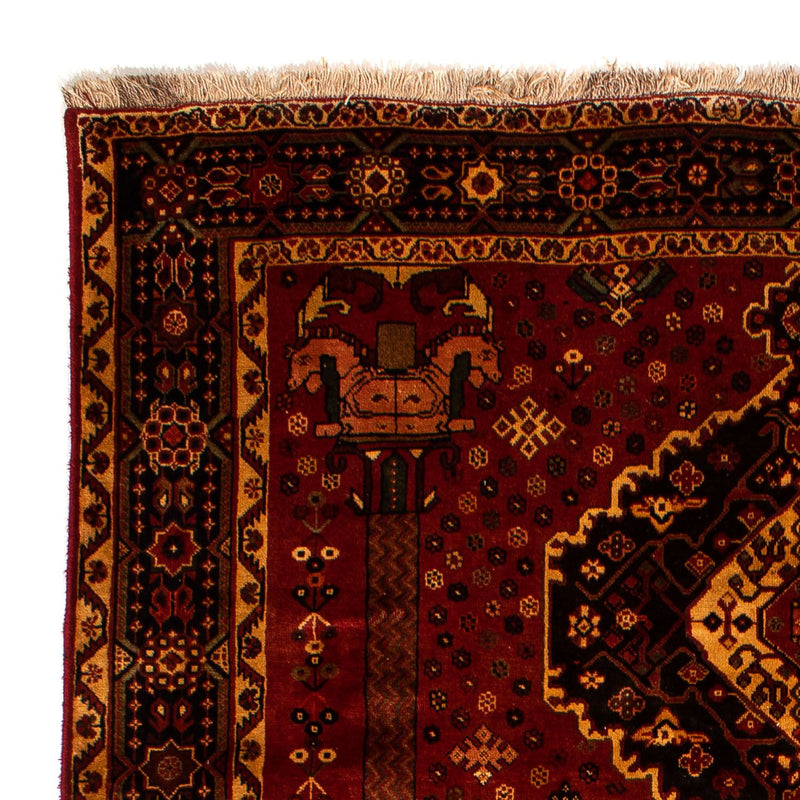 Alfombra persa - Nómada - 307 x 206 cm - rojo oscuro