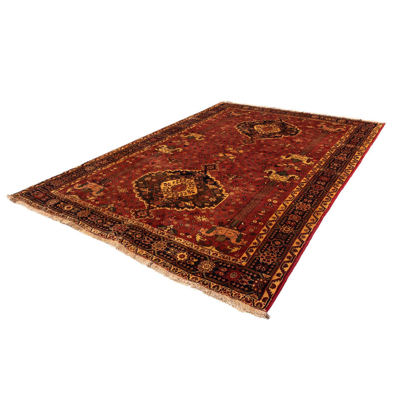 Alfombra persa - Nómada - 307 x 206 cm - rojo oscuro