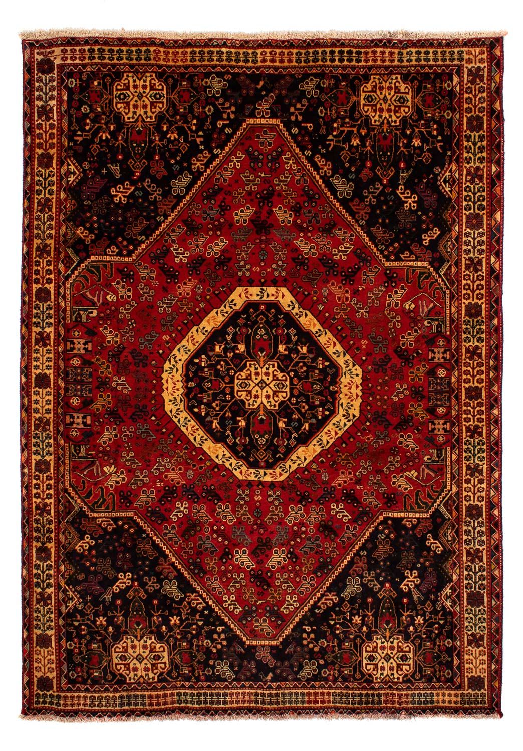 Alfombra persa - Nómada - 302 x 208 cm - rojo oscuro