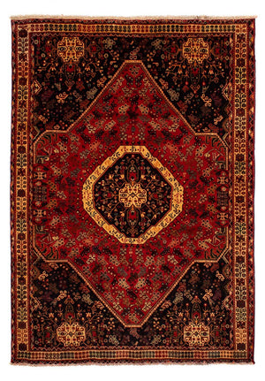 Alfombra persa - Nómada - 302 x 208 cm - rojo oscuro