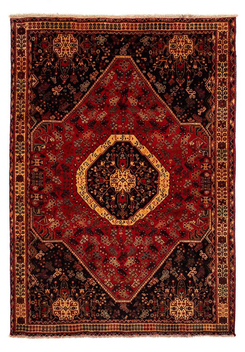 Alfombra persa - Nómada - 302 x 208 cm - rojo oscuro