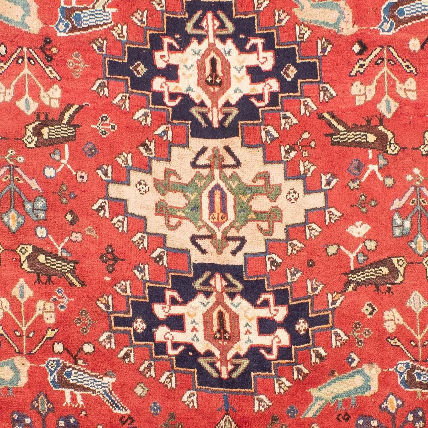 Alfombra persa - Nómada - 257 x 205 cm - rojo