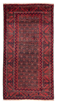 Alfombra de pasillo Alfombra persa - Nómada - 240 x 113 cm - rojo