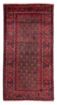 Alfombra de pasillo Alfombra persa - Nómada - 240 x 113 cm - rojo