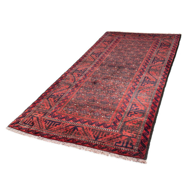 Alfombra de pasillo Alfombra persa - Nómada - 240 x 113 cm - rojo