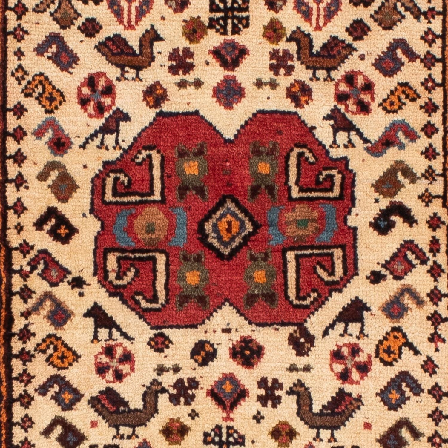 Alfombra persa - Nómada - 154 x 77 cm - beige