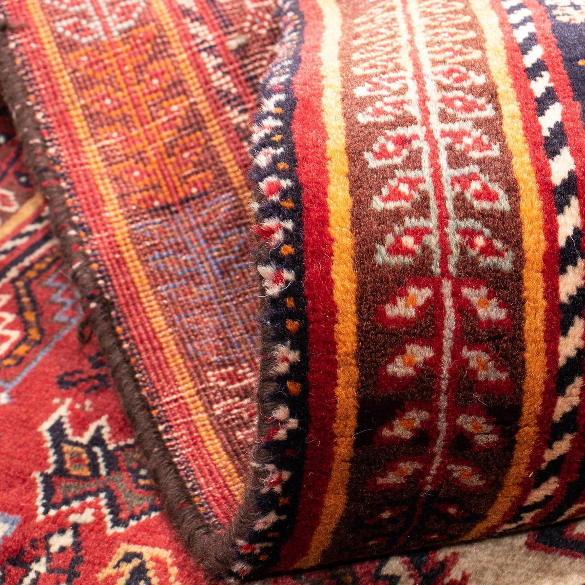 Alfombra de pasillo Alfombra persa - Nómada - 266 x 97 cm - rojo