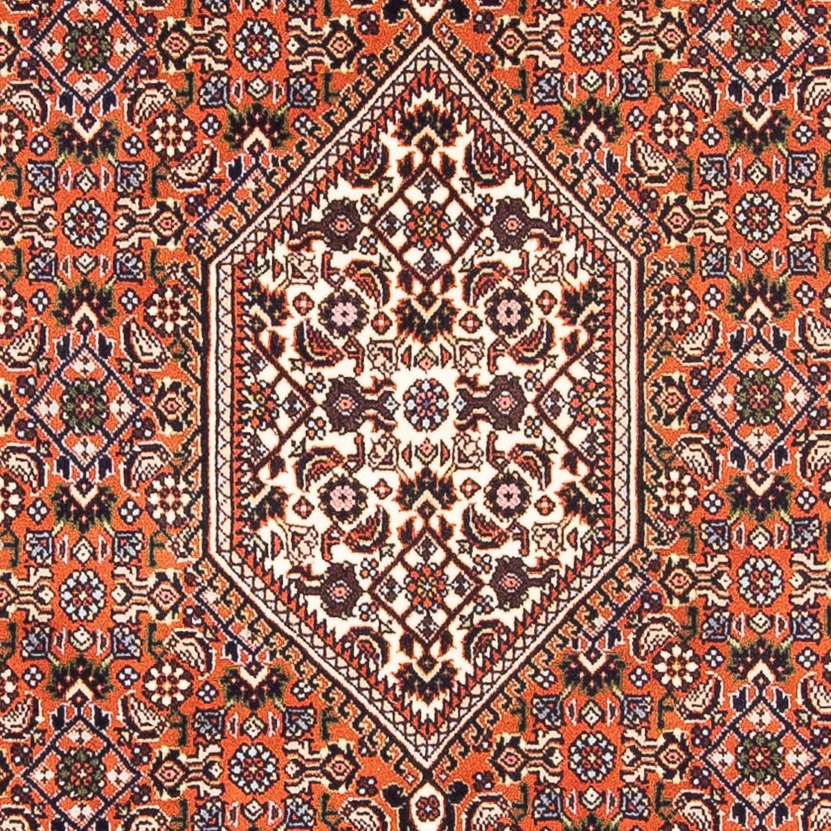 Alfombra persa - Bidjar - 169 x 105 cm - salmón