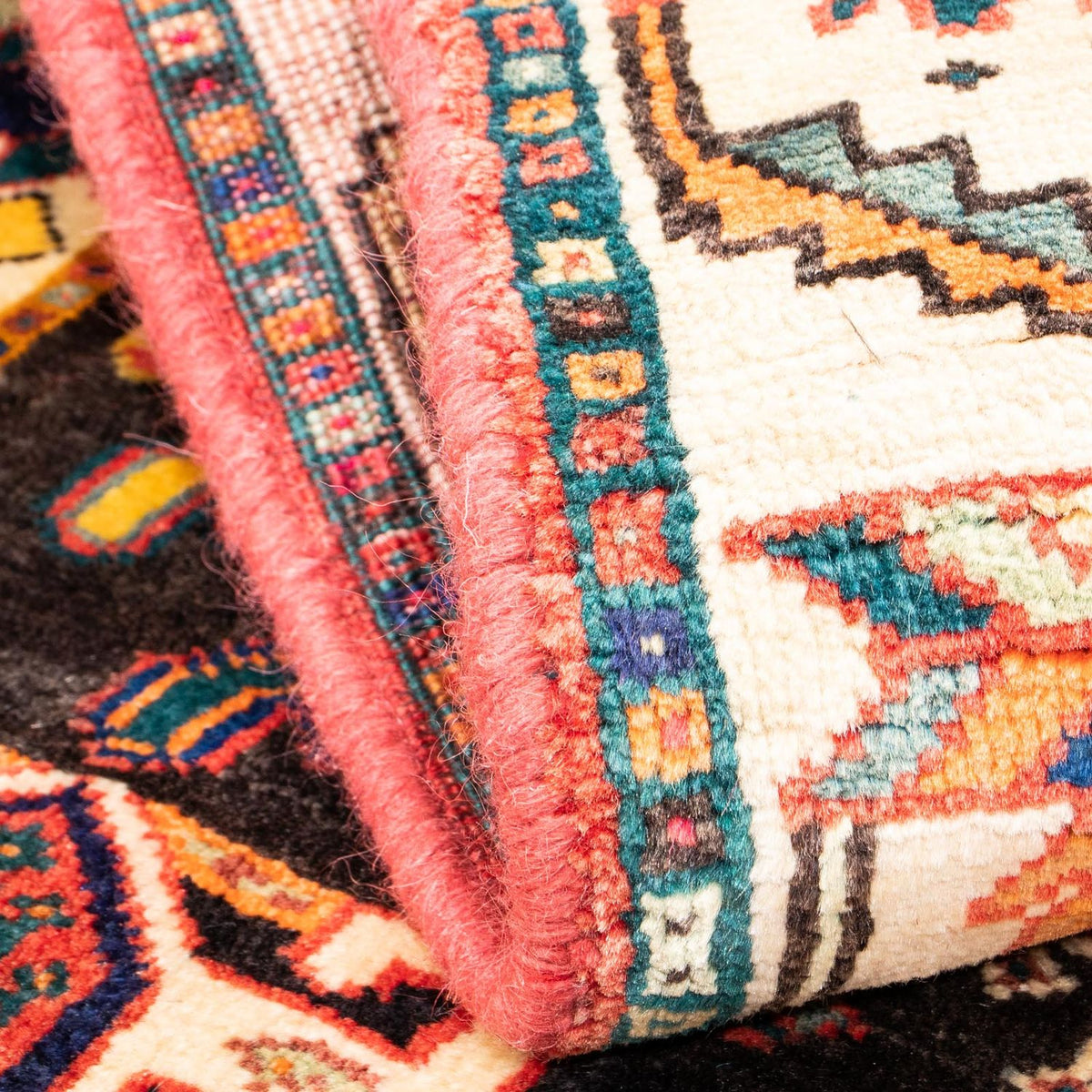 Alfombra persa - Nómada - 151 x 108 cm - rojo claro