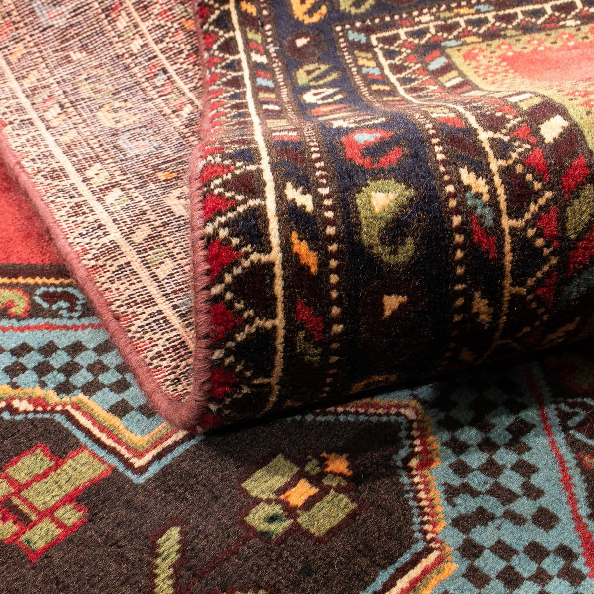 Alfombra persa - Nómada - 192 x 134 cm - rojo oscuro