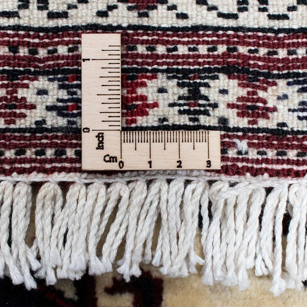 Alfombra persa - Nómada - 129 x 94 cm - rojo oscuro