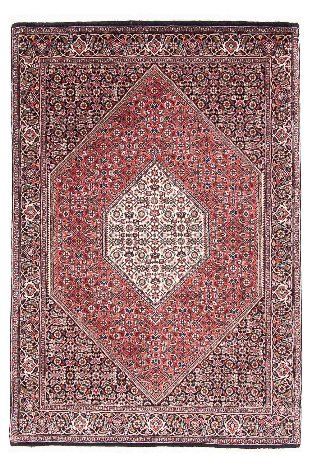 Alfombra persa - Bidjar - 168 x 107 cm - rojo