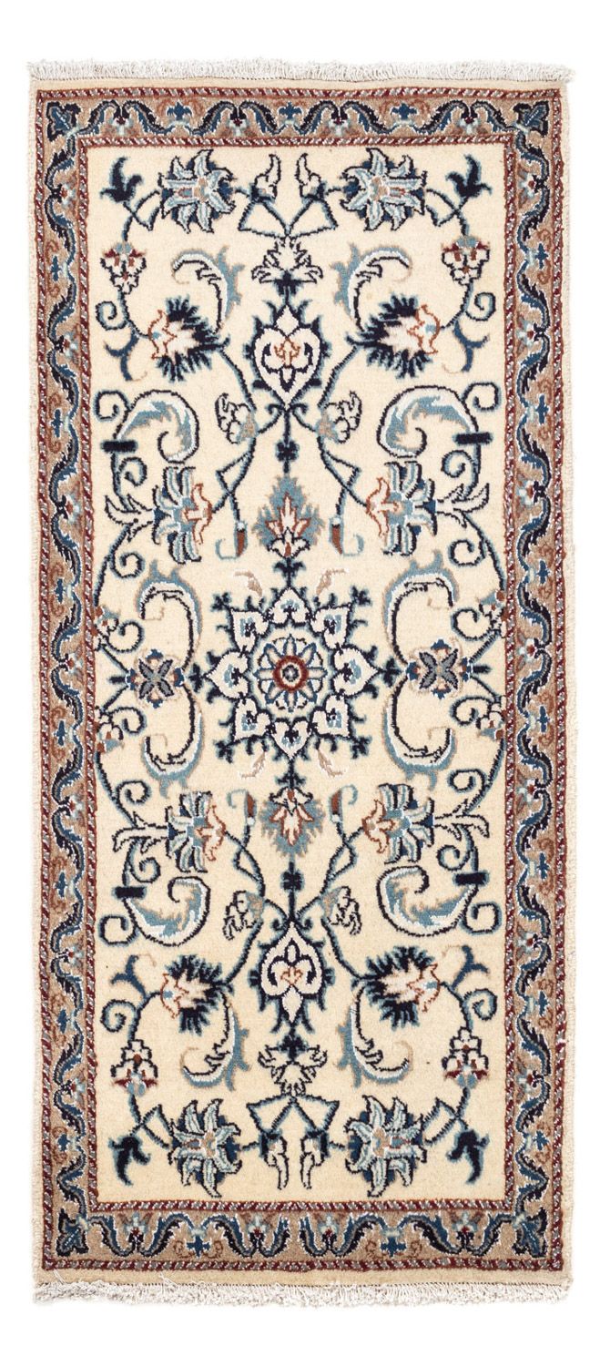 Alfombra persa - Nain - 138 x 66 cm - beige