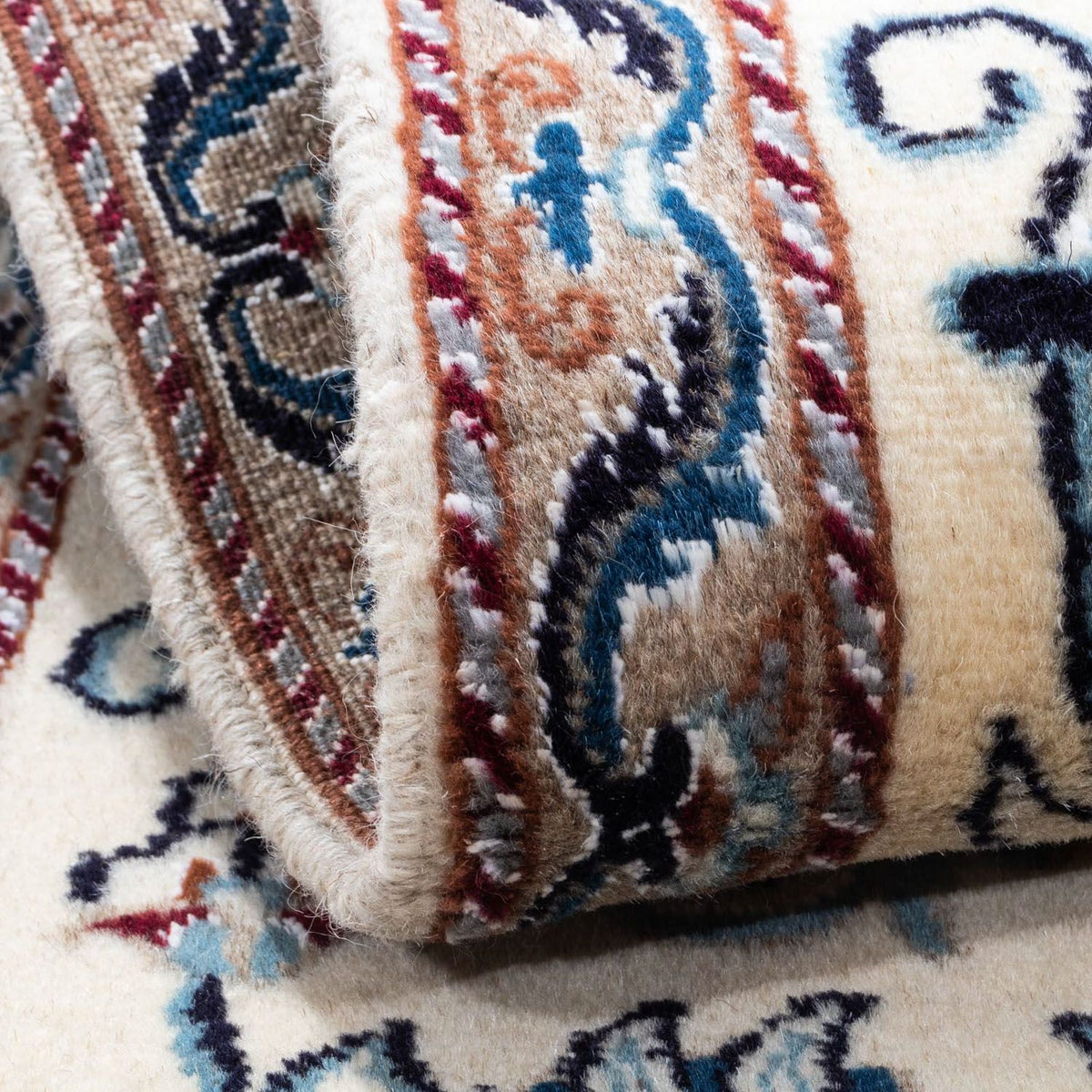 Alfombra persa - Nain - 138 x 66 cm - beige