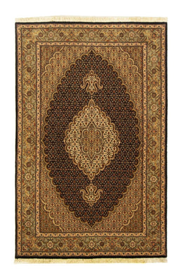 Alfombra Persa - Tabriz - Real - 159 x 101 cm - negro