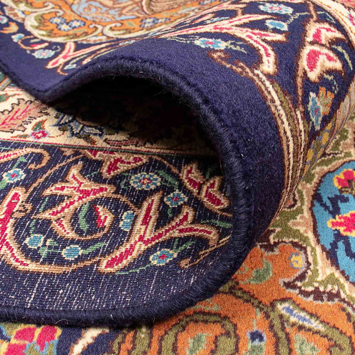 Alfombra persa - Clásica - 394 x 298 cm - azul oscuro