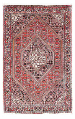 Alfombra persa - Bidjar - 176 x 110 cm - rojo