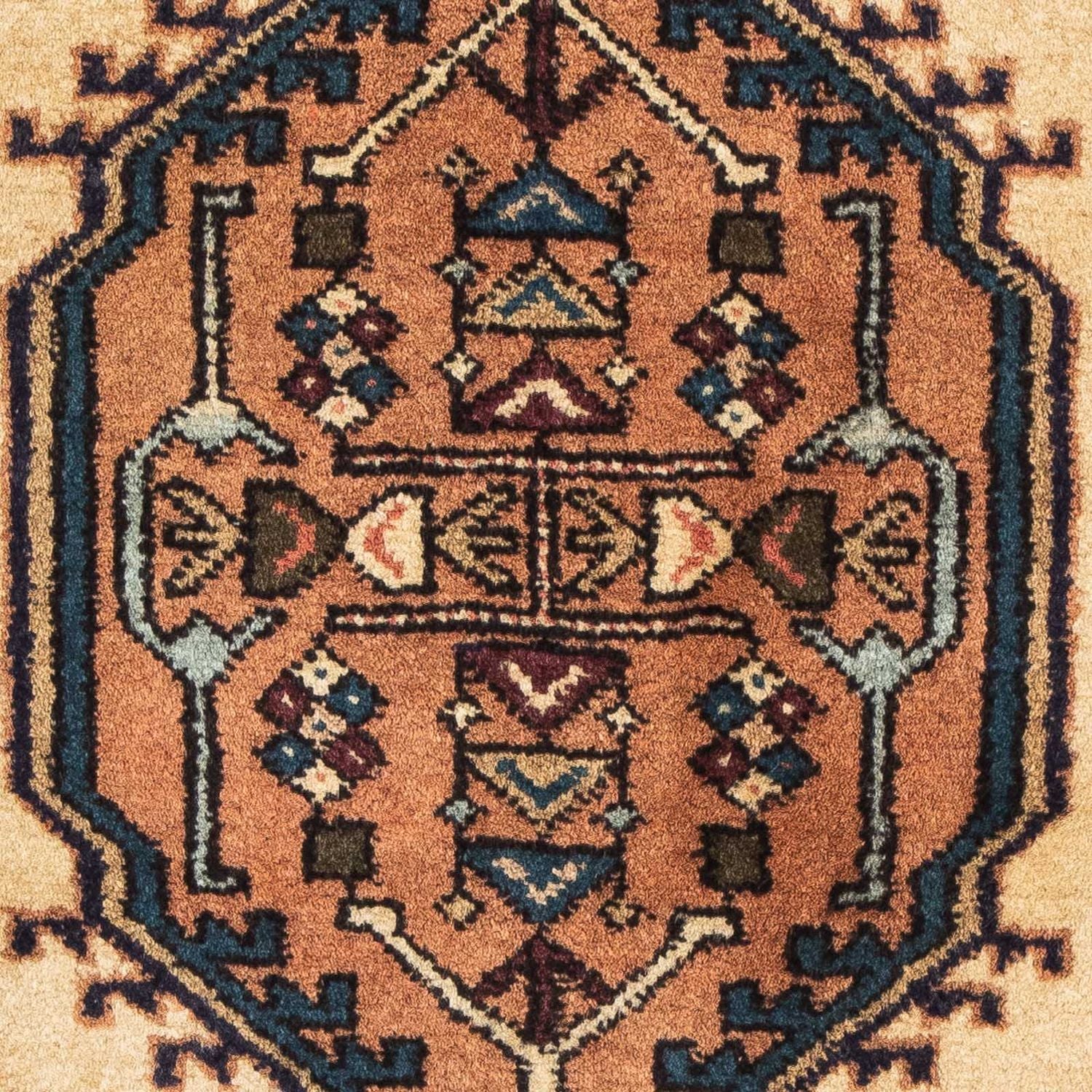 Alfombra persa - Nómada - 95 x 65 cm - marrón claro