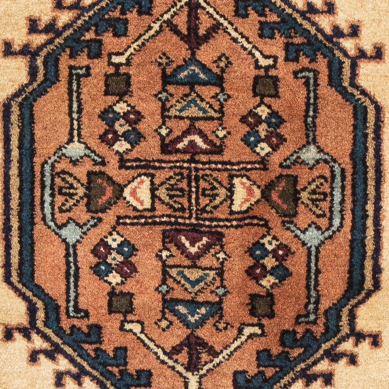 Alfombra persa - Nómada - 95 x 65 cm - marrón claro