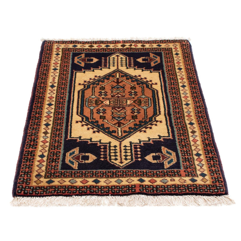 Alfombra persa - Nómada - 95 x 65 cm - marrón claro