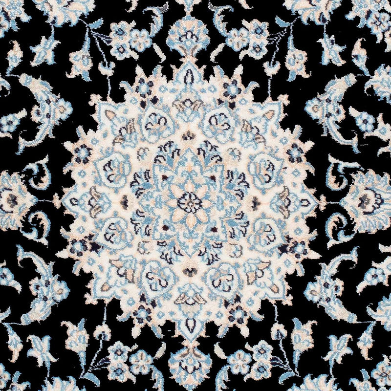 Alfombra Persa - Nain - Real - 150 x 100 cm - azul oscuro