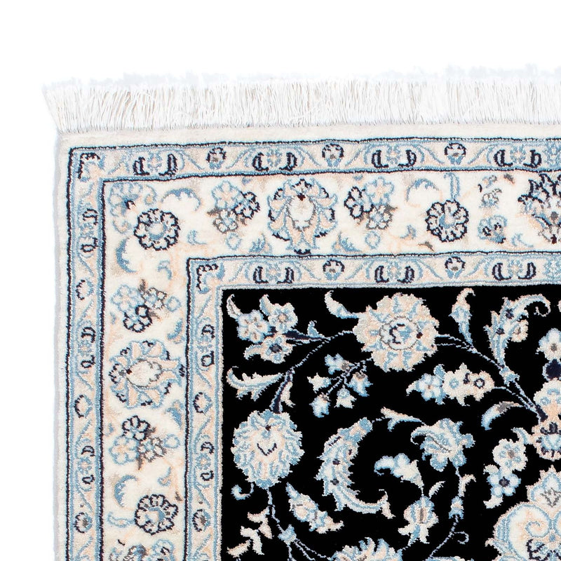 Alfombra Persa - Nain - Real - 150 x 100 cm - azul oscuro