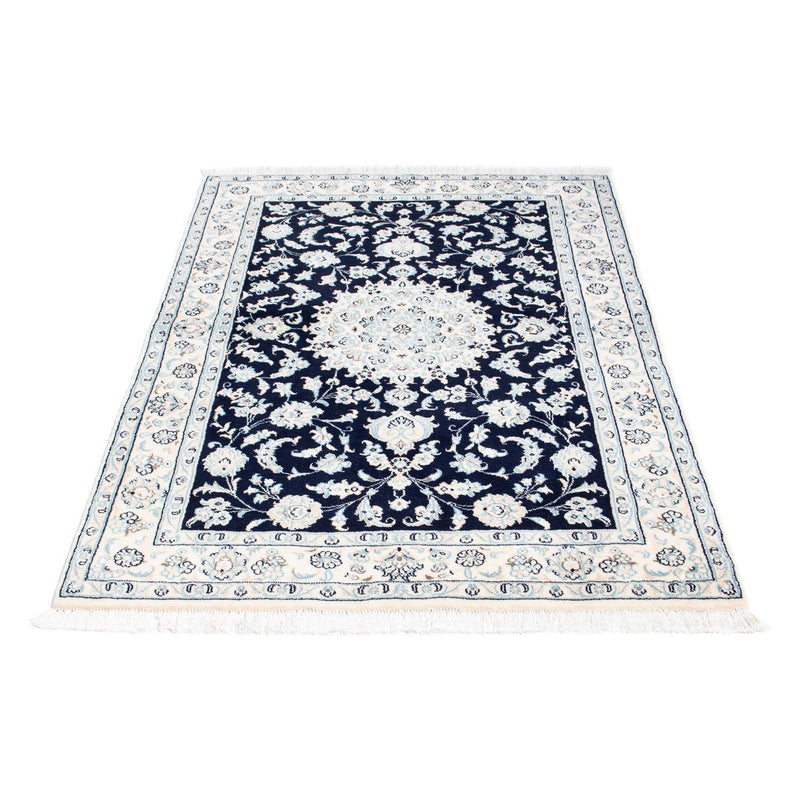 Alfombra Persa - Nain - Real - 150 x 100 cm - azul oscuro