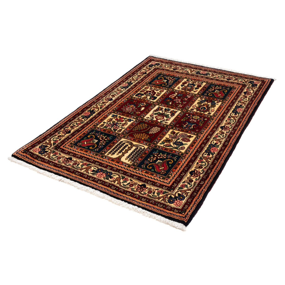 Alfombra persa - Nómada - 150 x 103 cm - azul oscuro