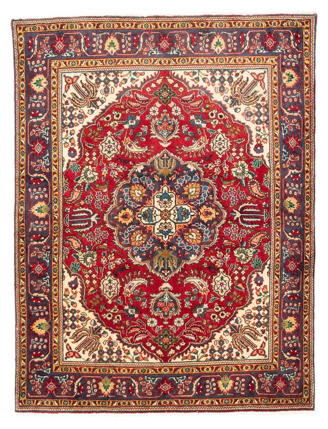 Alfombra Persa - Tabriz - Real - 200 x 150 cm - rojo