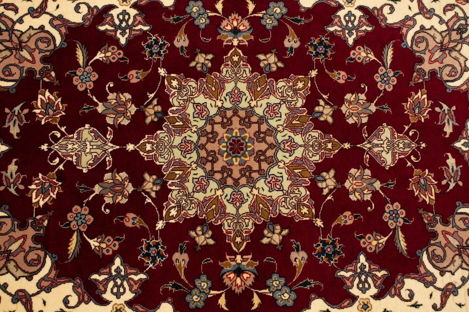 Alfombra Persa - Tabriz - Real - 148 x 103 cm - rojo