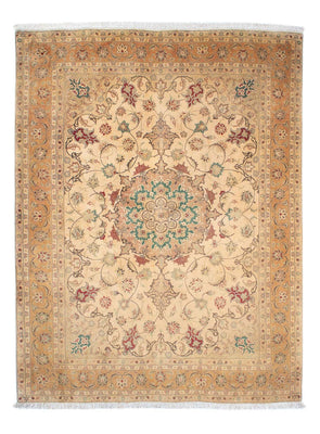 Alfombra Persa - Tabriz - Real - 203 x 156 cm - marrón claro